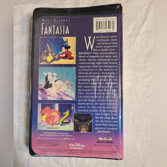 NIB Disney VCR Fantasia - Picture 2 of 4